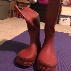 Red rainboot